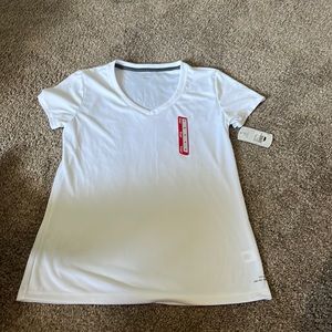 BCG white V neck athletic shirt. Size M.